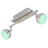 BRILONER 2040-022 - LED RGB prigušiva ugradna spot svetiljka 2xLED/3,3W/230V + daljinski upravljač | Eponuda.com