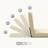  podni naslonjač Krem Umjetna koža | shoptok.hr
