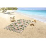 Good Morning Zelena/bež žametna brisača za na plažo 100x180 cm Cezan – | Shoptok.si