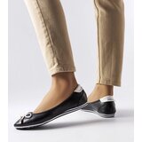 Gemre Black ballet flats adorned with a bow Maddalena | Shoptok.si