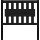  Uzglavlje za krevet crno 95,5 x 4 x 100 cm od masivne borovine | shoptok.hr