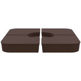 vidaXL Komplet podstavka za senčnik za križna stojala 100 kg PP | Shoptok.si