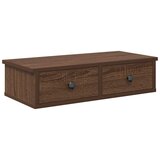 Maison Chic Stenska polica - Viseča Polica s predali rjav hrast 60x28x15 cm inženirski les, (21794132) | Shoptok.si