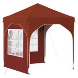 vidaXL Zložljivi šotor za zabave 192 x 192 x 245 cm Terakota, (5000218982) | Shoptok.si