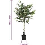 vidaXL Umjetno stablo fikusa 480 listova 130 cm zeleno | shoptok.hr