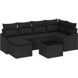  Vrtni set za objed s jastukom s pohranom 7 pcs Crna | shoptok.hr