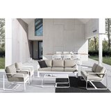 BIZZOTTO Aluminijasta vrtna klubska mizica 62x105 cm Merrigan – | Shoptok.si