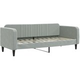  Dnevni krevet s madracem svjetlosivi 80 x 200 cm baršunasti | shoptok.hr