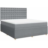  Krevet s oprugama i madracem svjetlosivi 180x200 cm od tkanine | shoptok.hr