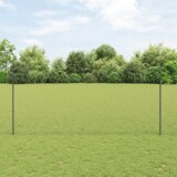 vidaXL Stolpci plota 22 kosov U-kanal Siva 160 cm Jeklo, Šesterokotni plot Siva 1.6x25 m Jeklo | Shoptok.si