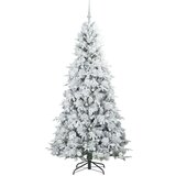  Umjetno božićno drvce s nogom s stalakom Zelena 210 cm PE i PVC | shoptok.hr