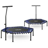 Neo-Sport fitness trampolin s ručkom 127 cm – šesterokutni, plava | shoptok.hr