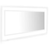 vidaXL LED kupaonsko ogledalo bijelo 100x8,5x37 cm konstruirano drvo | shoptok.hr