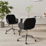  Okretne blagovaonske stolice od tkanine 2 kom crne | shoptok.hr