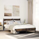  Okvir kreveta bez madraca s uzglavljem boja hrasta 160x200 cm | shoptok.hr