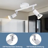 Nettlife LED stropna svetilka 2 GU10 reflektorja - Stropni reflektor Moderna notranja stropna svetilka bela za dnevno sobo, (22116769) | Shoptok.si