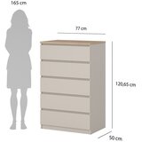 Tvilum Kremno bela komoda 77x121x50 cm Naia – | Shoptok.si