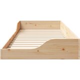  Krevetna konstrukcija Smeđa 90 x 220 cm Čvrsto borovo drvo Bež | shoptok.hr