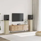 Stojalo za zvočnike 2 kosa sonoma hrast 30x30x95 cm inž. les