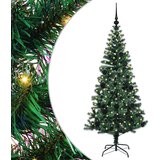 vidaXL Umjetna preddekorirana božićna jelka Zelena 150cm PVC in kovina | Shoptok.si