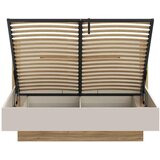 Hom`in POSTELJA x , leseni material peščene barve | Shoptok.si