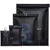 INF Komplet 4 vrečk za blokiranje signala RFID - Faradayeva vrečka za ključe, telefone Black, (5000243224) | Shoptok.si