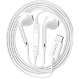 Oem Mayaxess, Žične USB-C slušalke za Galaxy Z Flip 7 z vgrajenim mikrofonom, Bela, (5000299383) | Shoptok.si