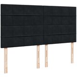  Otomanski okvir kreveta s madracima crni 200x200cm baršunasti | shoptok.hr
