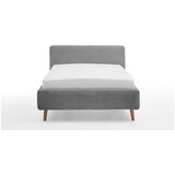 Meise Möbel Sivi tapecirani krevet bez podnice 120x200 cm Mattis – | shoptok.hr