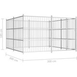  Vanjski kavez za pse 300 x 300 x 185 cm | shoptok.hr