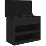  Klupa za cipele crna 62x32x50 cm od konstruiranog drva | Eponuda.com