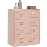 vidaXL Komoda ružičasta 67 x 39 x 83 cm čelična | shoptok.hr