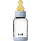 Bibs Baby Glass Bottle Round Latex bočica protiv kolika Baby Blue 120 ml | shoptok.hr
