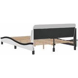  Okvir za krevet Dover bijelo-crni 140x190 cm umjetna koža | shoptok.hr