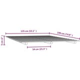  Okvir za krevet bijeli 135 x 190 cm od masivne borovine | shoptok.hr