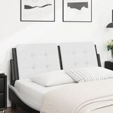 vidaXL Jastuk za uzglavlje bijelo-crni 120 cm od umjetne kože | shoptok.hr