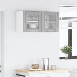  Viseći ormarić Siva Sonoma i bijela 80 x 31 x 40 cm | shoptok.hr