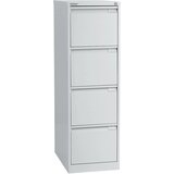 BISLEY Predalnik za obešalne mape, 1 vrsta, 4 predali, DIN A4, svetlo siva | Shoptok.si