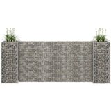 Maison Chic Cvetlično korito - Cvetlični Lonec za rastline gabion H-oblike jeklo 260x40x100 cm, (21790248) | Shoptok.si
