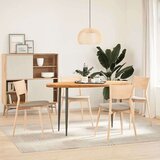 vidaXL Mizna plošča svetlo rjava 140x60x4 cm trdna hrastovina ovalna | Shoptok.si