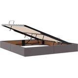  Krevet S LED lampica s uzglavljem Siva 180 x 200 cm PVC | shoptok.hr