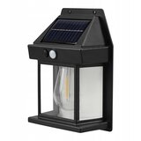  LED solarno zidno svetlo sa senzorom LED/3,7V 600 mAh IP44 crno | Eponuda.com