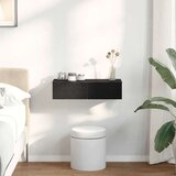 vidaXL Zidna polica s ladicama crna 60x26,5x15 cm izrađeno drvo | shoptok.hr