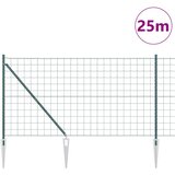 Euro ograda s špicama 25 x 1 m Čelik premazan PVC-om Zelena | shoptok.hr