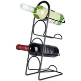 Vilde Črno kovinsko stojalo za vino za 4 steklenice, 21x43 cm, (5000060506) | Shoptok.si