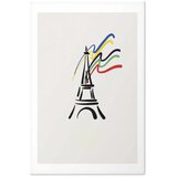  Plakat - Eiffel Tower and Colors 60x90 Bez okvira s margom | shoptok.hr