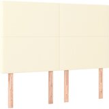  Okvir za krevet s uzglavljem krem 140x200 cm od umjetne kože | shoptok.hr
