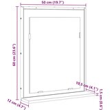  Zrcalo za kupaonicu s policom Zidne Crna 50 x 12 x 60 cm | shoptok.hr