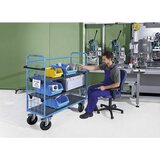 eurokraft pro nivojski voziček, mrežaste stranice, 3 stranske, zunanje mere 950 x 500 x 1300 mm | Shoptok.si