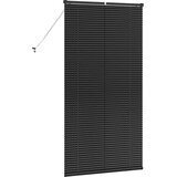 vidaXL Zavjesa za prozor sa zavjesama Ostalo Crna 85 x 175 cm Aluminij | shoptok.hr